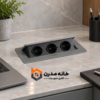 پریز توکار پاپ آپ G3 طوسی پلاتین 1071